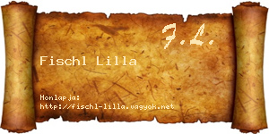 Fischl Lilla névjegykártya